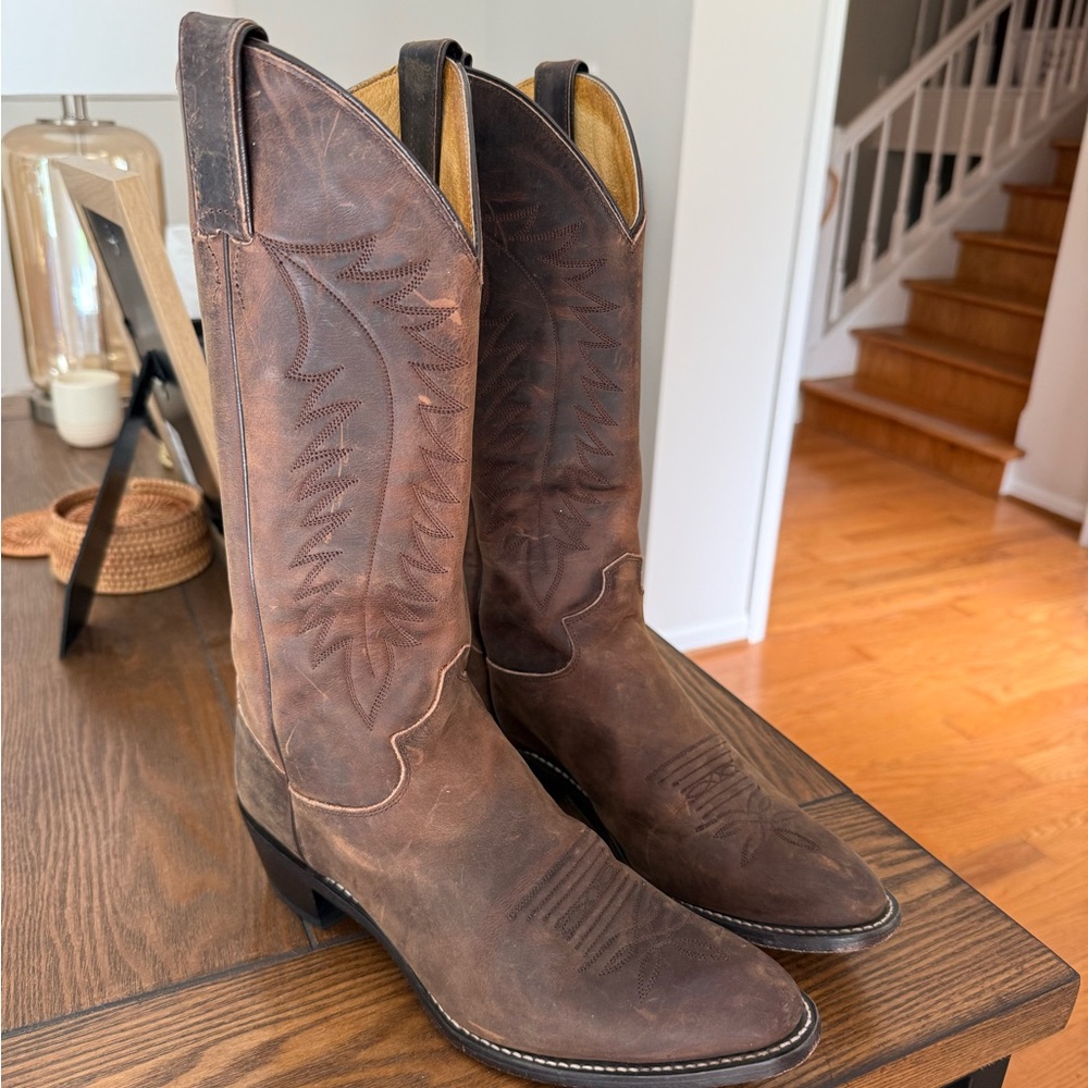 Justin Boots - Brown Cowboy Western Boots
